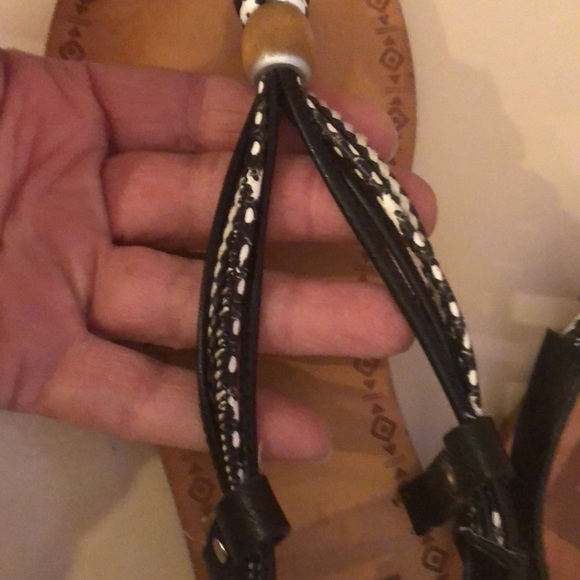 Dolce Vita sandal black white tan size 7 - Picture 2 of 8